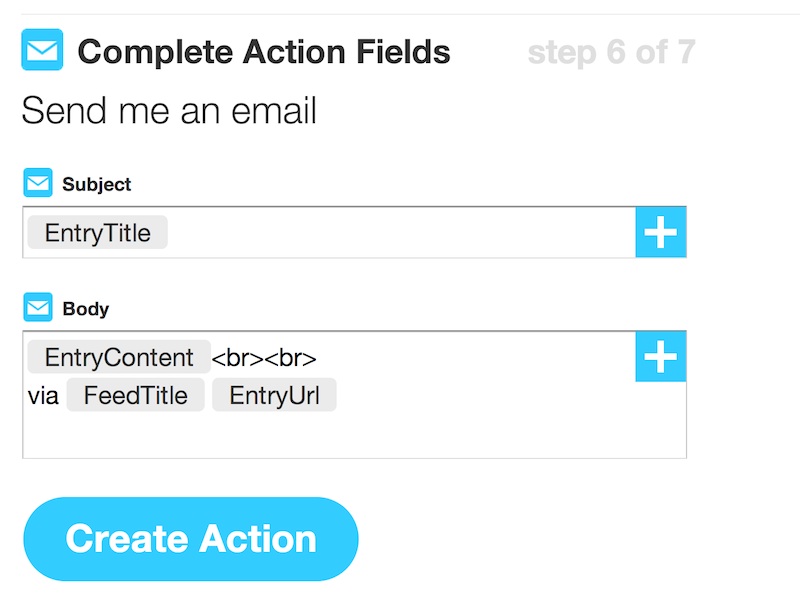 IFTTT Email Form